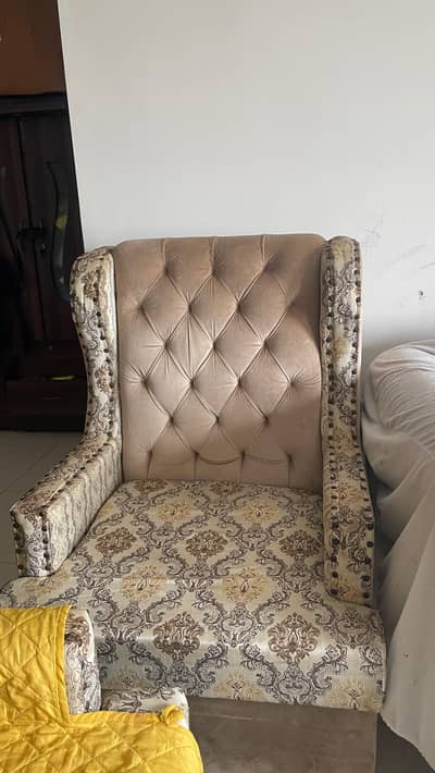 02 Single Sofa & 01 Two Seater