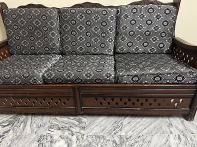 3  Seater Sofa Set Pure Wooden