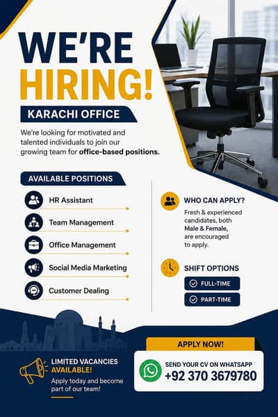 Hiring Staff,Sales Executive, Marketing Staff, VGS Hiring , Jobs