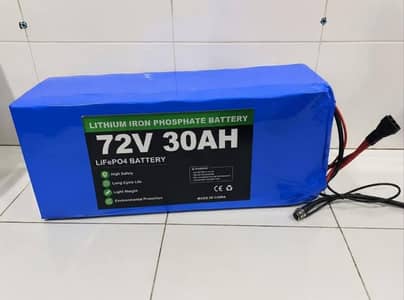 72 Volt 30 amp iron phosphate Battery