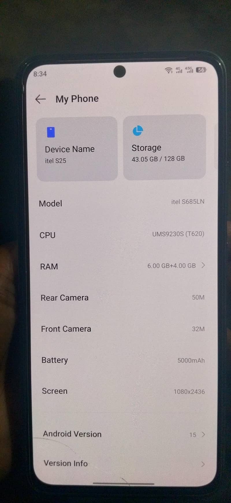 Itel S25 0