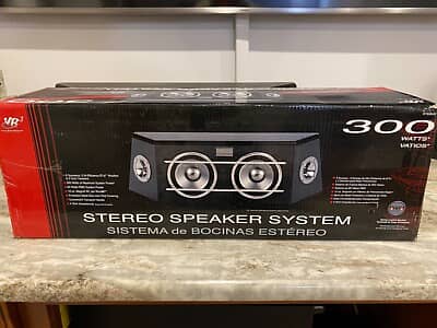 “VR 300W Stereo Speaker System – Powerful Bass & High Quality Sound”