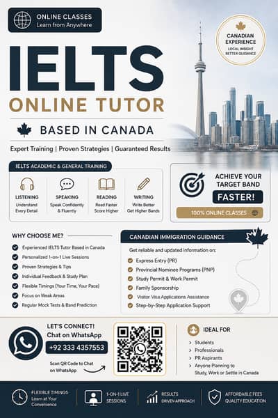 Canada Based IELTS tutroing and Canadian Immigration Consultancy