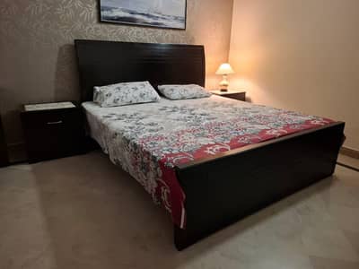 King Size Double Bed with two side tables included