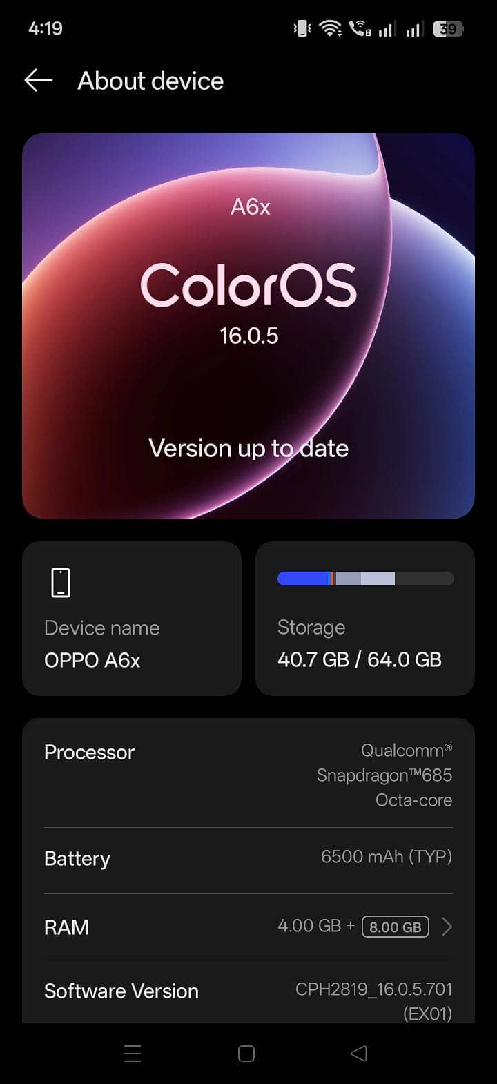 oppo a6x 2