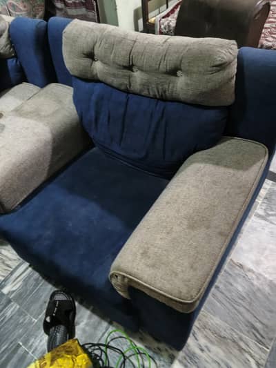 2 one seater sofas