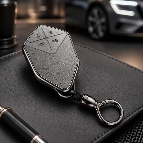 Deepal S05 TPU Car Key Cover with Metal Keychain | Premium Soft Protective Smart Key Case | Scratch Resistant