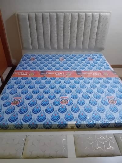 White modern bed set 5 piece