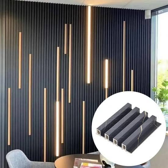 Pvc wall panel-Solid panel-Wallpaper-4 by8 ceiling-blinds-fluted panel 1