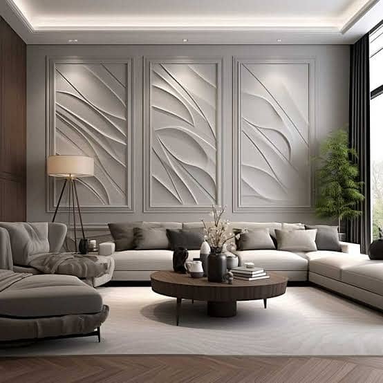 Pvc wall panel-Solid panel-Wallpaper-4 by8 ceiling-blinds-fluted panel 11