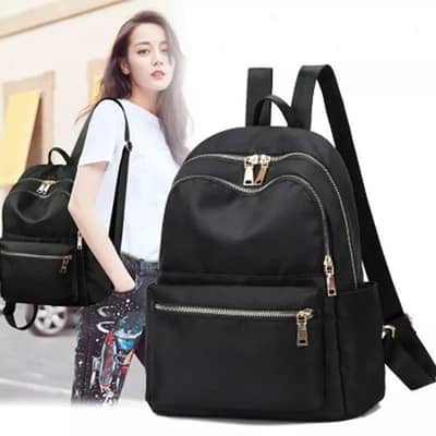 black  oxford cloth womens backpack large  capacity casual svhool bag