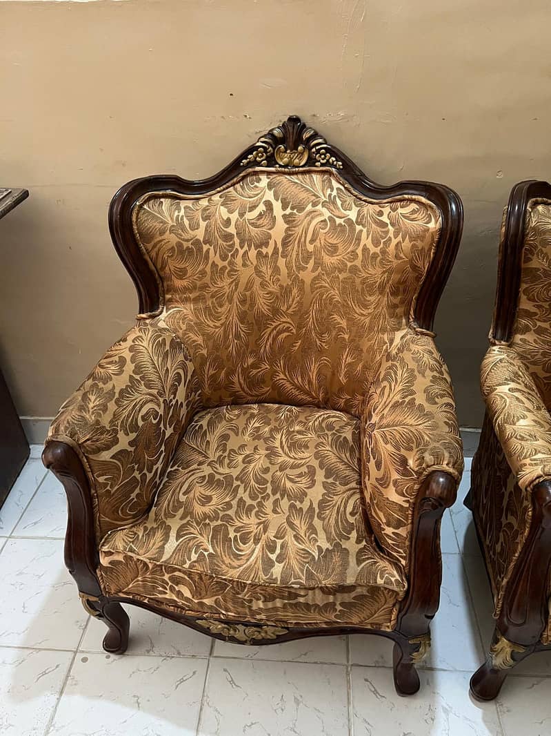 7 Seater Sofa Set Solid Wood 2