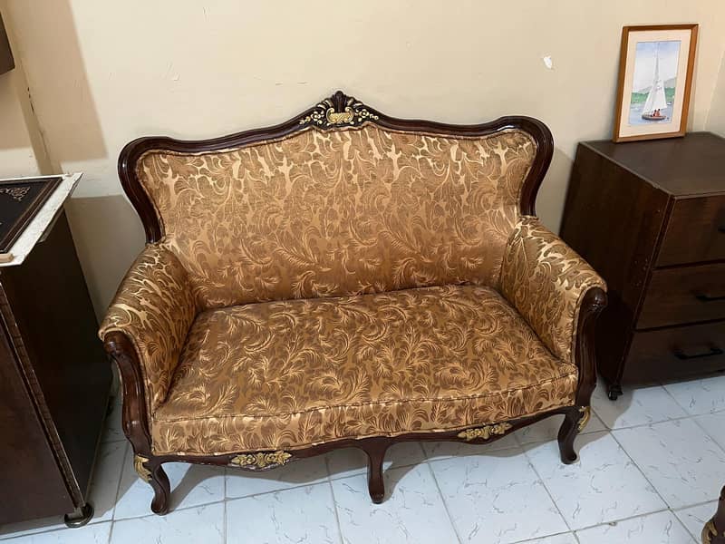 7 Seater Sofa Set Solid Wood 4
