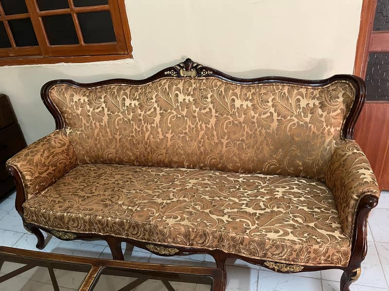 7 Seater Sofa Set Solid Wood 6