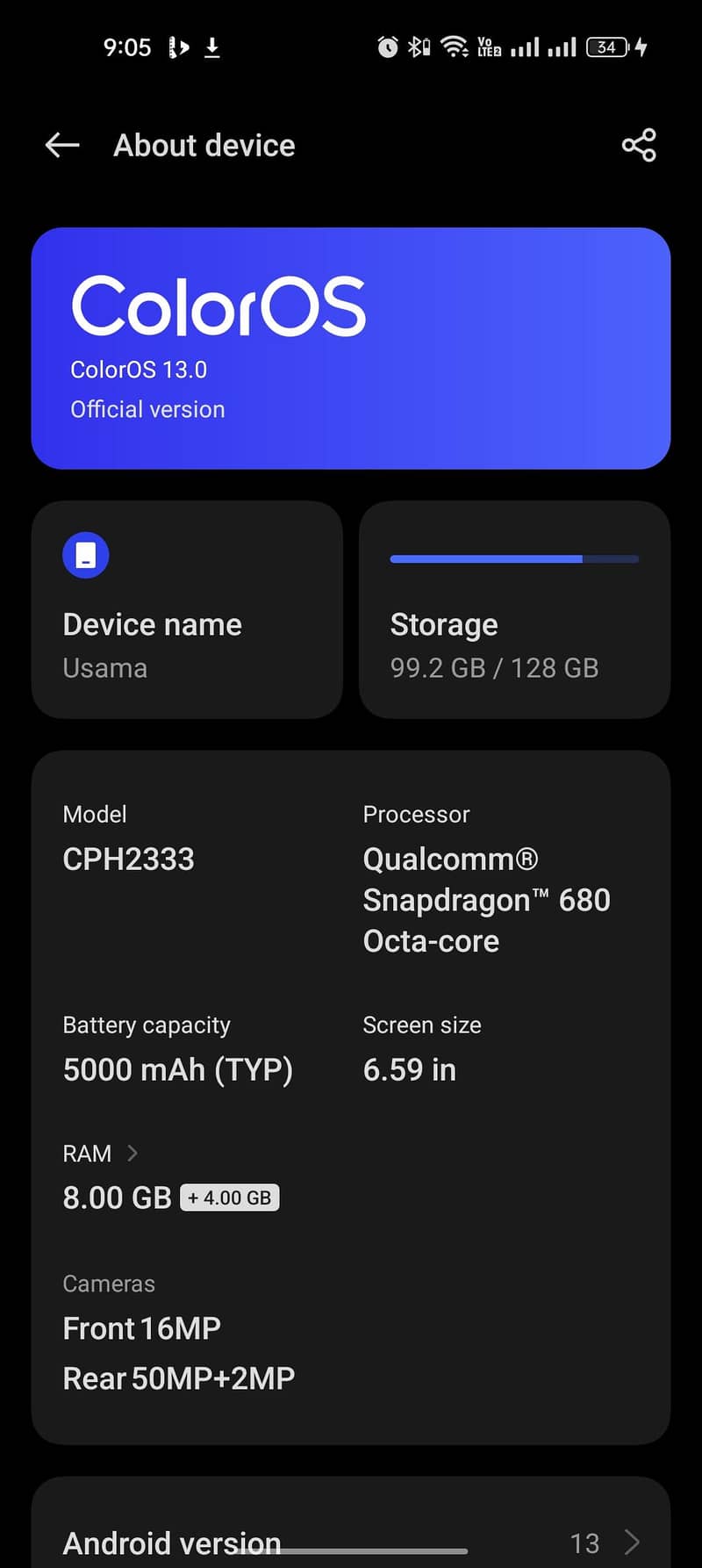 OPPO A96 2