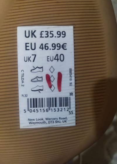 Original New Look UK Branded Heeled Sandals