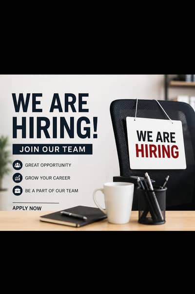 Hiring for staf Male and Female