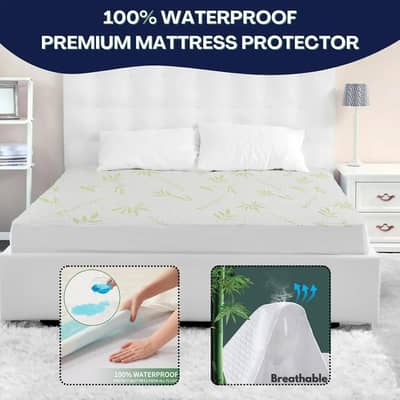 Export Quality Waterproof Mattress Cover - Anti-Dust & Washable