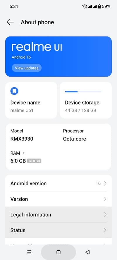 Realme C61