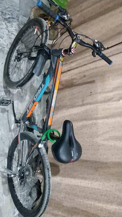 Pair of 26" Geared Bicycles (Blue & Orange) – Excellent Condition ,