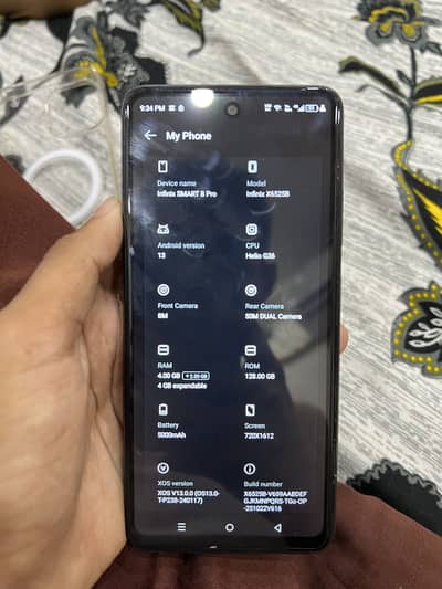 Infinix Smart 8 Pro 10/8 condition contact 03/29/62/69/972
