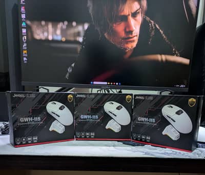 Jedel GWH-115 mouse with OLED screen and RGB Charging magnetic Dock