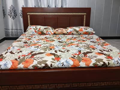 bed with side table for sale 35k