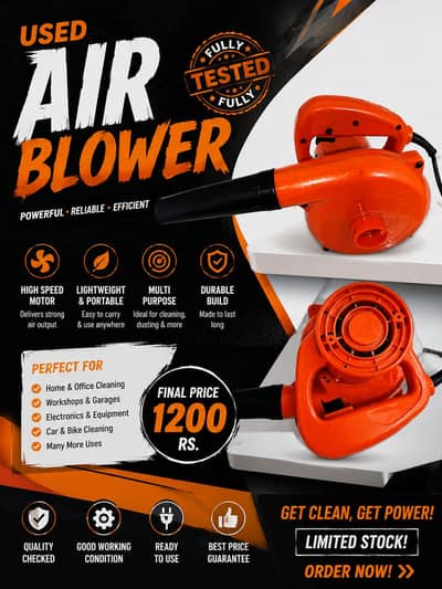 Portable Electric Air Blower - Fully Tested & Working Condition