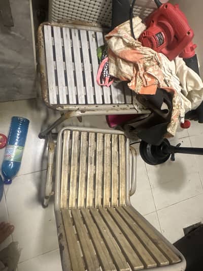 small table and chair
