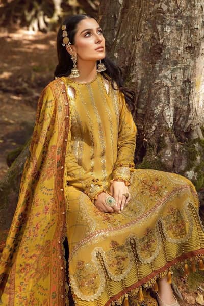 Product Name*: Mustard Embroidered Lawn 3Pcs Set