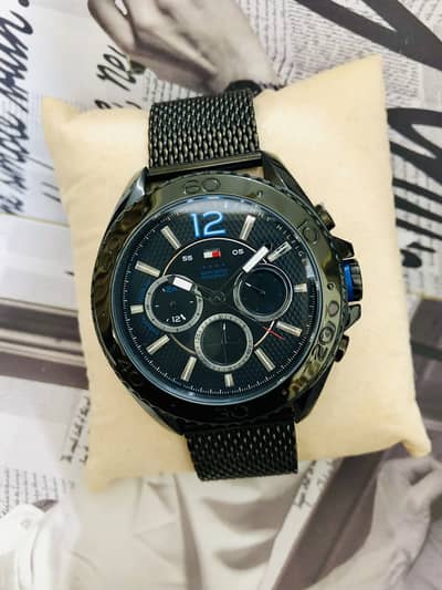 HILFIGER ORIGINAL NEW WATCH-CHRONOMETER FUNCTION-SEIKO CITIZEN CASIO