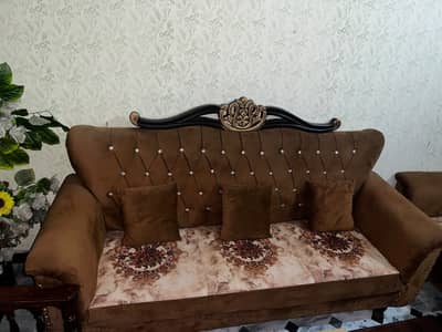 Sofa set 5 seater and 3 tables