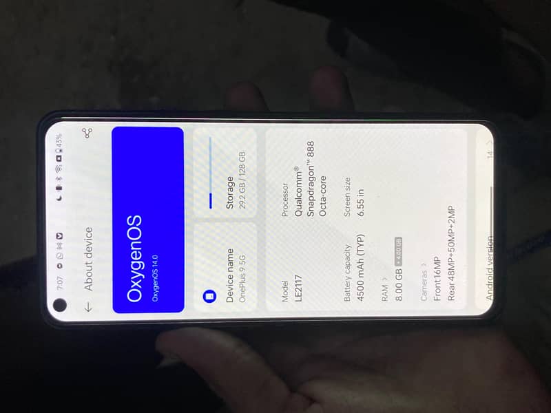 One Plus 9 5g 4
