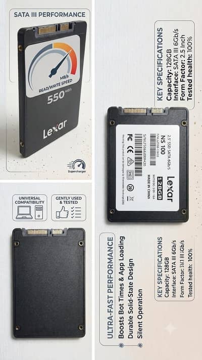 Lexar 128GB SSD (2.5-Inch SATA 6Gb/s)