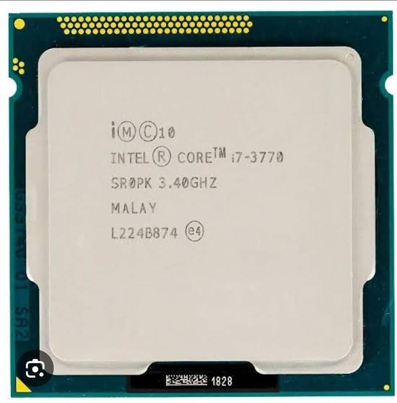 intel i7 3770 Processor 3.40ghz clock 0