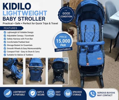 Kidilo Lightweight Baby Stroller/ Pram