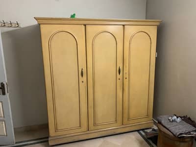 Old hard wood cabnet