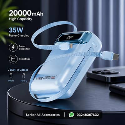LOGIN L-713 Aera 20000mAh Power Bank | 35W Fast Charging (Brand New)