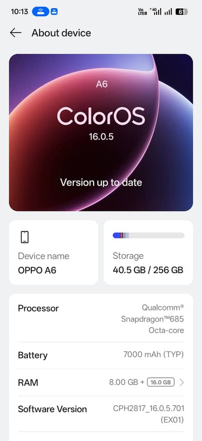 OPPO A6