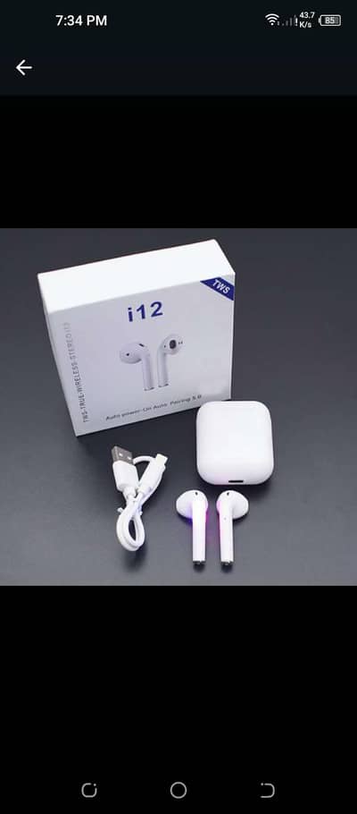i12 TWS Wireless Earbuds - Brand New Bluetooth Earphones