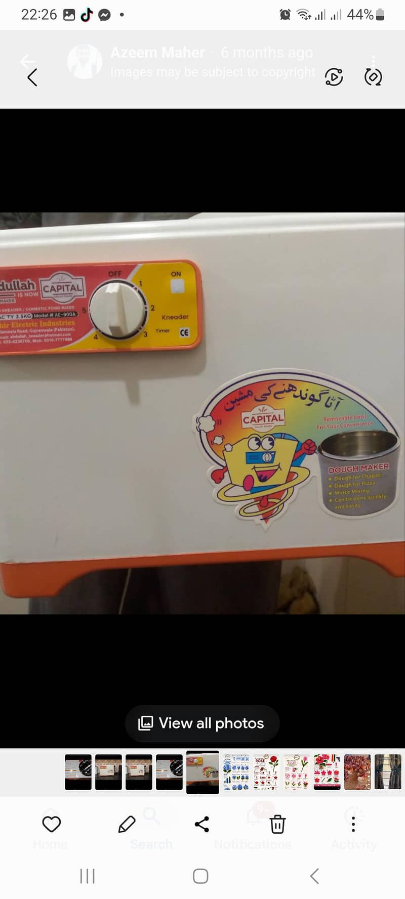Abdullah dough maker machine 2
