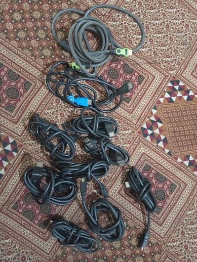 Branded HDMI and vga power cables