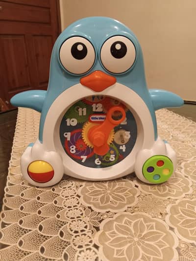Original Little Tikes Penguin Learning Clock – Fully Working