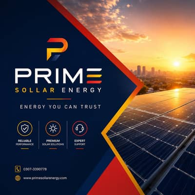 Prime Sollar Energy, for sollar Installation rabta karain. .