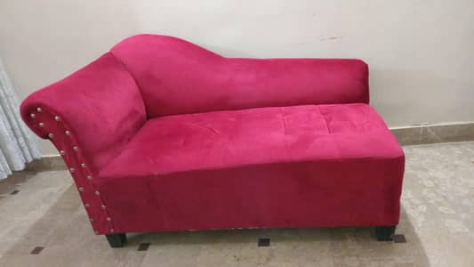 Malai Fabric L shaped sofa + Dewan