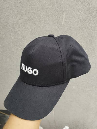 New Hogo Boss Black Cotton Baseball Cap 100% Genuine