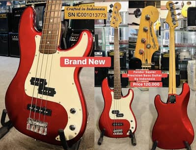 Squier Fender Bass Guitar 4 Strings /Piano/Keyboard/Amp/Bass/Electric