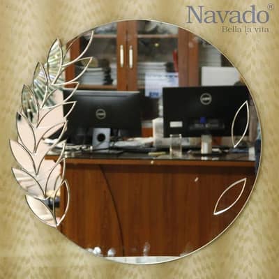 round mirror glass decor luxury home mirror