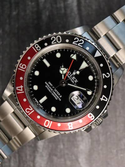 Rolex Black And Red Bezel With Black Dial