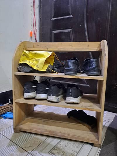Wooden Shoe Rack